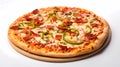 Top view tasty traditional Italian pizza. Copy space for your logo Royalty Free Stock Photo