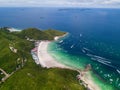 Top view of Tawean beach at Ko Lan, Pattaya