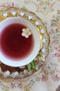 Top view of teacup Royalty Free Stock Photo