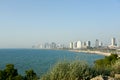 Top view of Tel Aviv embankment from Old Jaffa, Israel , Royalty Free Stock Photo