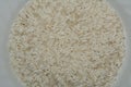 Top view texture of rice in dish, Macro image
