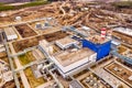 Top view of a thermal power plant Royalty Free Stock Photo