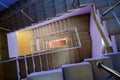 Tiled staircase in modern building