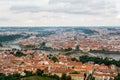 Top view to old town of Prague
