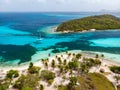 Top view of Tobago cays Royalty Free Stock Photo