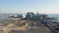 Top view of Tokyo Bay, Tokyo, Japan