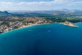 Top view of Tolo beach or Royalty Free Stock Photo