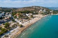 Top view of Tolo beach Royalty Free Stock Photo