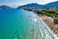 Top view of Tolo beach Royalty Free Stock Photo