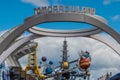 Top view of Tomorrowland sign at Magic Kigndom 412