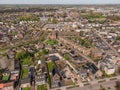 A Top View of the Town of Kaatsheuvel in the Netherlands Royalty Free Stock Photo