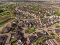 A Top View of the Town of Kaatsheuvel in the Netherlands Royalty Free Stock Photo