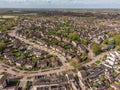 A Top View of the Town of Kaatsheuvel in the Netherlands Royalty Free Stock Photo