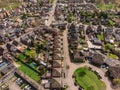 A Top View of the Town of Kaatsheuvel in the Netherlands Royalty Free Stock Photo