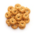 Top view of traditional italian taralli Royalty Free Stock Photo