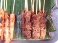 Top view Traditional Thai style grilled pork Royalty Free Stock Photo