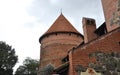 Top view of Trakai Castle from Island Trakai in Lithuania Royalty Free Stock Photo