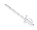 Top view of transparent plastic sword