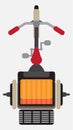 Top View Tricycle Passenger Vector