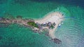 Top View Tropical Island , Aerial view of Koh Khai Island