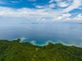Tropical landscape of Borneo island. Malaysia. Royalty Free Stock Photo