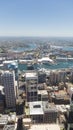 Top view of urban infrastructure with Sydney Tower, Australia Royalty Free Stock Photo