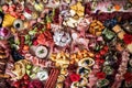 A top view of various food and snacks on a tray on a indoor party, a cold buffet. Royalty Free Stock Photo