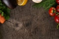 Top view of a Vegetables. View from above of a Fresh vegetables. Royalty Free Stock Photo