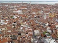 Top view of Venice roof. Royalty Free Stock Photo