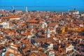 Top view on Venice from San Marco tower.