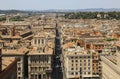 Top view on Via del Corso in Rome. Italy Royalty Free Stock Photo