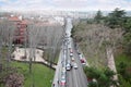 Top view of the Viaduct and the city Royalty Free Stock Photo