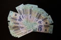 Top view of 500`000 Vietnamese Dongs notes