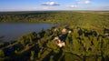 Top view of  the village of Korotsko Royalty Free Stock Photo