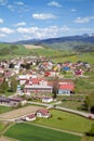 A top view of village from viewing point in Orava Castle