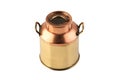 Vintage brass copper can with lid
