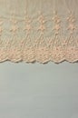 Top view of vintage hand made beautiful lace fabric