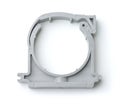 Wall mount plastic pipe clip-holder Royalty Free Stock Photo