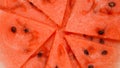 TOP VIEW: Watermelon pieces