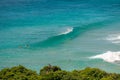 Top View of a Wave Breaking at Cacimba do Padre Beach in Fernando de Noronha Brazil