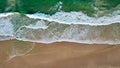 Top view of the waves. Noosa, Queensland Australia Sunrise Beach Royalty Free Stock Photo