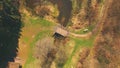 Top view of a wooden bridge at the Eutersee Royalty Free Stock Photo