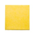 Top view of yellow Kitchen towel or napkin isolated on white background Royalty Free Stock Photo