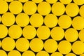 top view of yellow Pharmaceutical medicine pills Royalty Free Stock Photo