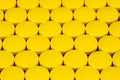 top view of yellow Pharmaceutical medicine pills Royalty Free Stock Photo