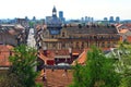 Top view of Zagreb skyline, Croatia