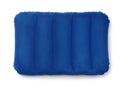 Top viewe of blue inflatable pillow