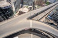 Top views and empty of Shapla Chattar Motijheel during coronavirus shutdown movement at Dhaka