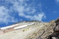 Sulfuric slops of Damavand near summit Royalty Free Stock Photo