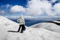 At the top of the volcano Osorno